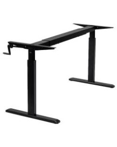 Mount-It! MI-7931 Stand-Up Desk Frame With Manual Crank, 11inH x 44inW x 10inD, Black