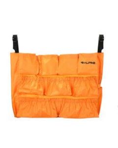 Alpine 12-Compartment Caddy Bag For Cleaning Supplies, 19-1/2inH x 29inW x 1-3/4inD, Orange