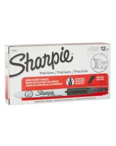 Sharpie Retractable Permanent Markers, Ultra-Fine Point, Black, Pack Of 12