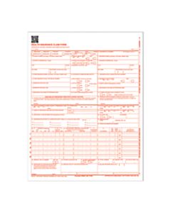 Adams Health Insurance Claim Forms, 8 1/2in x 11in, White, Pack Of 250