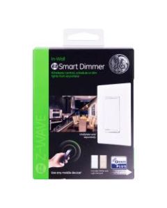 GE Z-Wave Plus In-Wall Smart Dimmer Switch, Light Almond/White, 500S