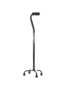 Medline Quad Canes, Small Base, Aluminum, Case Of 2