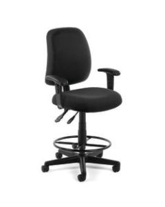 OFM Posture Series Fabric Task Chair With Drafting Kit, Black