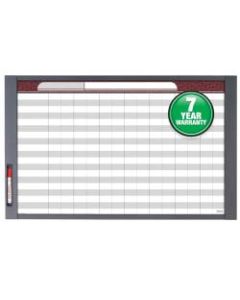 Quartet InView Custom Dry-Erase Whiteboard, 35in x 47 1/2in, Aluminum Frame With Gray Graphite Finish