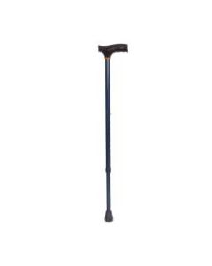 DMI Adjustable Derby Top Aluminum Folding Walking Cane, 40in, Blue Ice