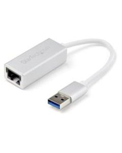 StarTech.com USB 3.0 to Gigabit Network Adapter - Silver - Sleek Aluminum Design Ideal for MacBook; Chromebook or Tablet - Add a Gigabit Ethernet port to your MacBook or Chromebook or tablet - USB Ethernet NIC network adapter with silver finish