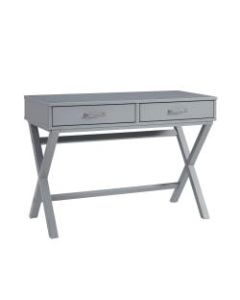 Linon Frances 42inW Desk, Gray