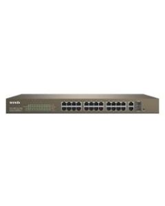 Tenda Gigabit Web Smart PoE Switch, 24-Port, TEF1226P-24-440W