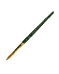 Princeton Series 4350 Paint Brush, Size 12, Round Bristle, Synthetic, Green