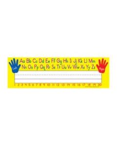 Teacher Created Resources Name Plates, 3 1/2in x 11 1/2in, Left/Right Alphabet , Pre-K To Grade 8, 36 Plates Per Pack, Set Of 5 Packs