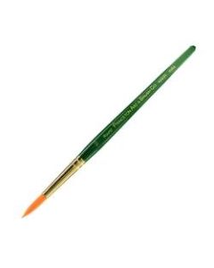 Princeton Series 4350 Paint Brush, Size 10, Round Bristle, Synthetic, Green