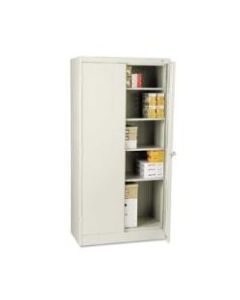 Standard Storage Cabinet, 4 Adjustable Shelves, 18inW x 72inD, Light Gray