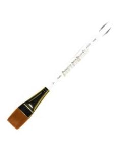 Princeton Series 4350 Paint Brush, 1in, Square Wash Bristle, Synthetic, Green