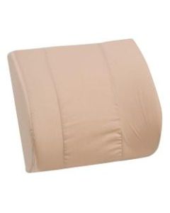 DMI Lumbar Back Support Foam Cushion Pillow With Strap, 14inH x 13inW x 3inD, Tan