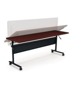 Lorell Shift Series Mobile Flipper Training Table, 60inW, Cherry