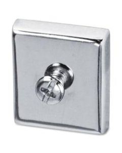 Lorell Heavy-Duty Cubicle Magnets, Silver, Pack Of 2