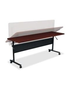 Lorell Shift Series Mobile Flipper Training Table, 60inW, Mahogany