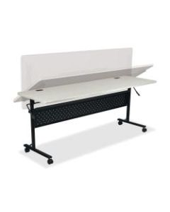 Lorell Shift Series Mobile Flipper Training Table, 60inW, Light Gray