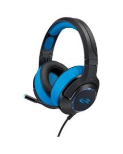 iLive Electronics IAHG49B Over-The-Ear Gaming Headphones, Black/Blue