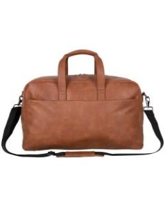 Kenneth Cole Reaction Vegan Leather Single-Compartment Carry-On Bag, 12inH x 20inW x 9inD, Cognac