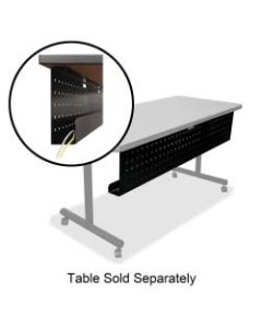 Lorell Rectangular Training Table Modesty Panel, For 72inW Table, Black