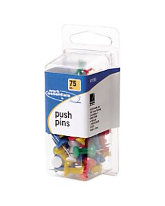 Swingline Pushpins, Assorted Colors, Pack Of 75