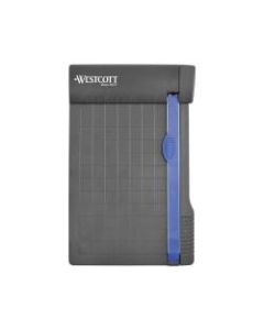 Westcott Multi-Purpose Guillotine Trimmer, 6in, Black/Blue