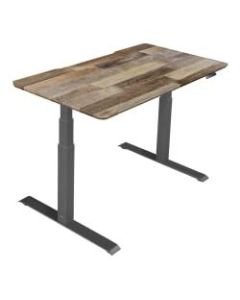 Vari Electric Standing Desk, 60in, Reclaimed Wood
