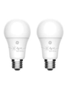 C by GE Soft White A19 Smart LED Bulbs, 60 Watt, 7000 Kelvin, Pack Of 2 Bulbs