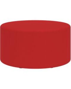 Safco Learn Vinyl Floor Seat, Cylinder Ottoman, Red