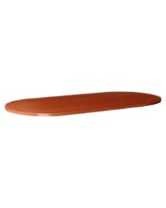 Lorell Essentials Conference Oval Table Top, 2-Piece, 96inW, Cherry