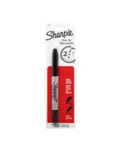 Sharpie Twin-Tip Markers - Fine, Ultra Fine Marker Point - Black Alcohol Based Ink - 1 / Pack