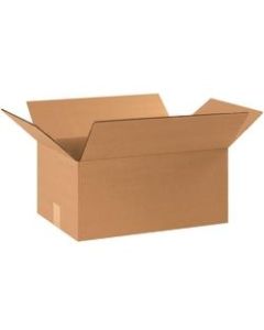 Office Depot Brand Corrugated Boxes, 8inH x 11inW x 17inD, 15% Recycled, Kraft, Bundle Of 25