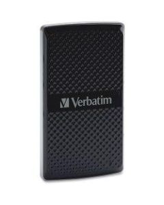 Verbatim 256GB Portable External Solid State Drive, mSATA, 47681, Black