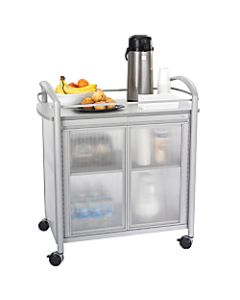 Safco Impromptu Refreshment Cart, 36 1/2inH x 34inW x 21 1/4inD, Gray