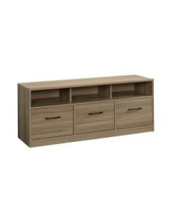 Sauder Beginnings Entertainment Credenza, 22-1/8inH x 55inW x 15-1/2inD, Summer Oak