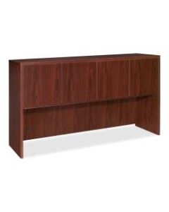 Lorell Essentials Series Hutch, 72inW, Mahogany