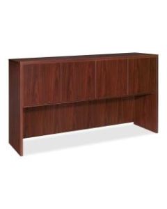 Lorell Essentials Series Hutch, 66inW, Mahogany