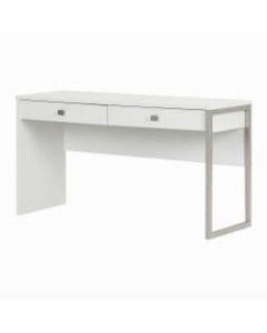 South Shore Interface Desk with 2 Drawers, Pure White