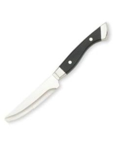 Walco Boston Chop Stainless Steel Steak Knives, 5in, Black, Pack Of 12 Knives