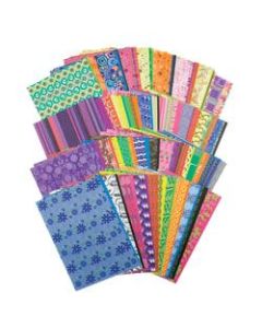 Roylco Decorative Hues Paper, 5 1/2in x 8 1/2in, Multicolor, 192 Sheets Per Pack, Set Of 2