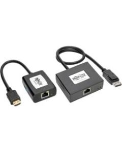 Tripp Lite Display Port to HDMI Over Cat5/6 Video Extender Transmittor & Receiver - 1 Input Device - 1 Output Device - 150 ft Range - 2 x Network (RJ-45) - 2 x USB - 1 x HDMI Out - DisplayPort - Full HD - 1920 x 1080 - Twisted Pair - Category 6a