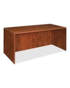 Lorell Essentials Series Rectangular Shell Desk, 66inW x 30inD, Cherry