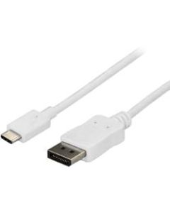 StarTech.com 6ft / 1.8m USB C to DisplayPort Cable - USB C to DP Cable - 4K 60Hz - White