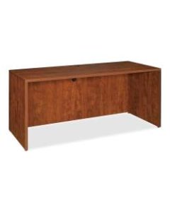 Lorell Essentials Series Credenza Shell Desk, 72inW, Cherry