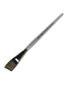Dynasty Faux Squirrel Paint Brush, 1in, Angled Bristle, Squirrel Hair, Silver