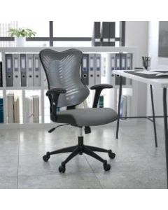 Flash Furniture Designer Ergonomic Mesh High-Back Swivel Chair, Gray/Black