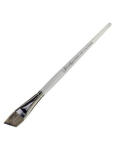 Dynasty Faux Squirrel Paint Brush, 3/4in, Angled Bristle, Squirrel Hair, Silver