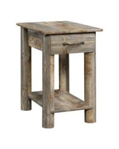 Sauder Boone Mountain Side Table, 23-7/8inH x 15-7/8inW x 22-5/8inD, Rustic Cedar
