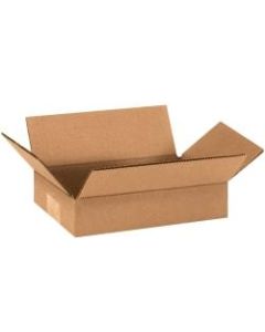 Office Depot Brand Flat Corrugated Boxes, 9in x 6in x 2in, Kraft, Pack Of 25 Boxes